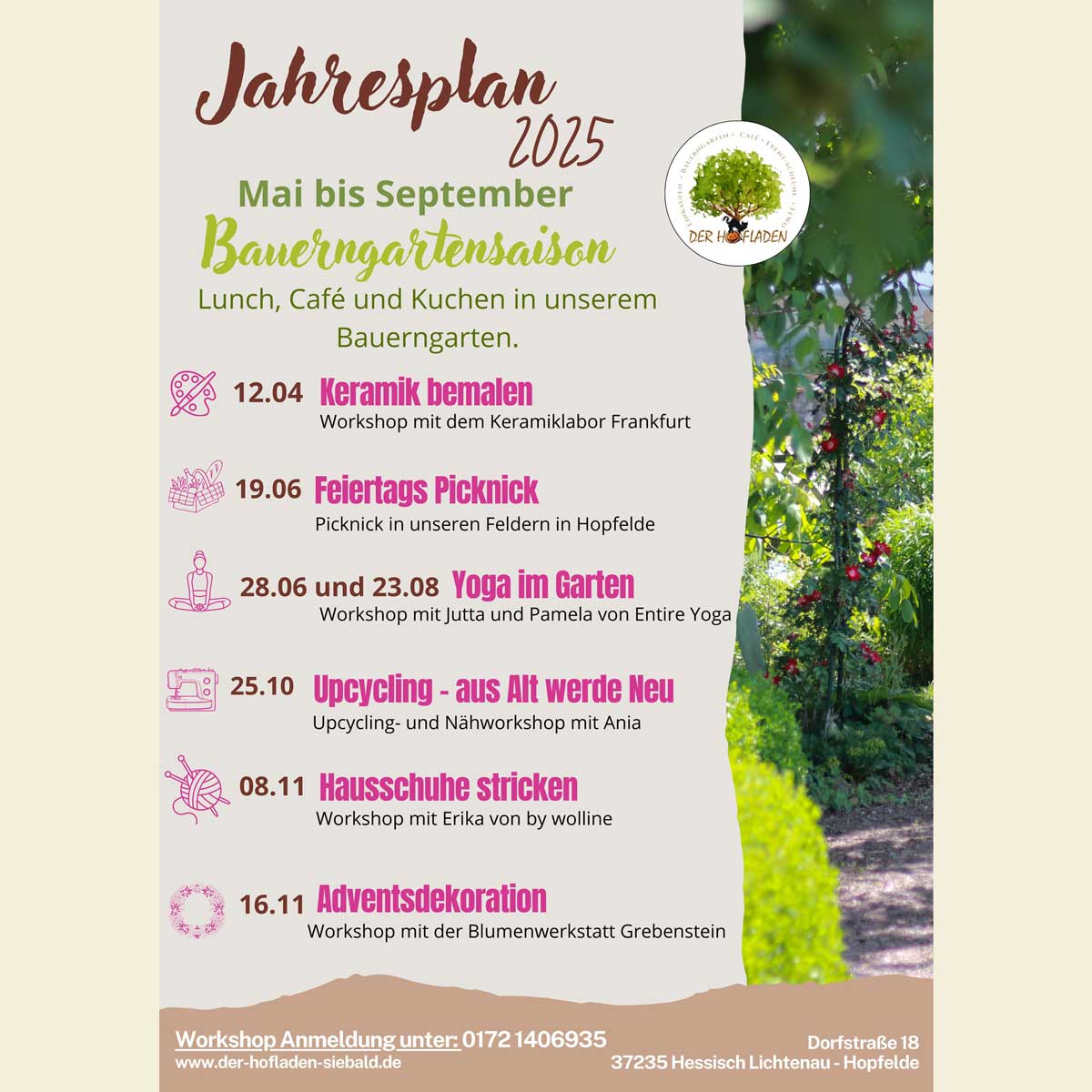 Bild Bauerngartensaison von Mai bis September